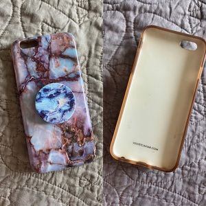 iPhone 7 Purple Marble Phone Case